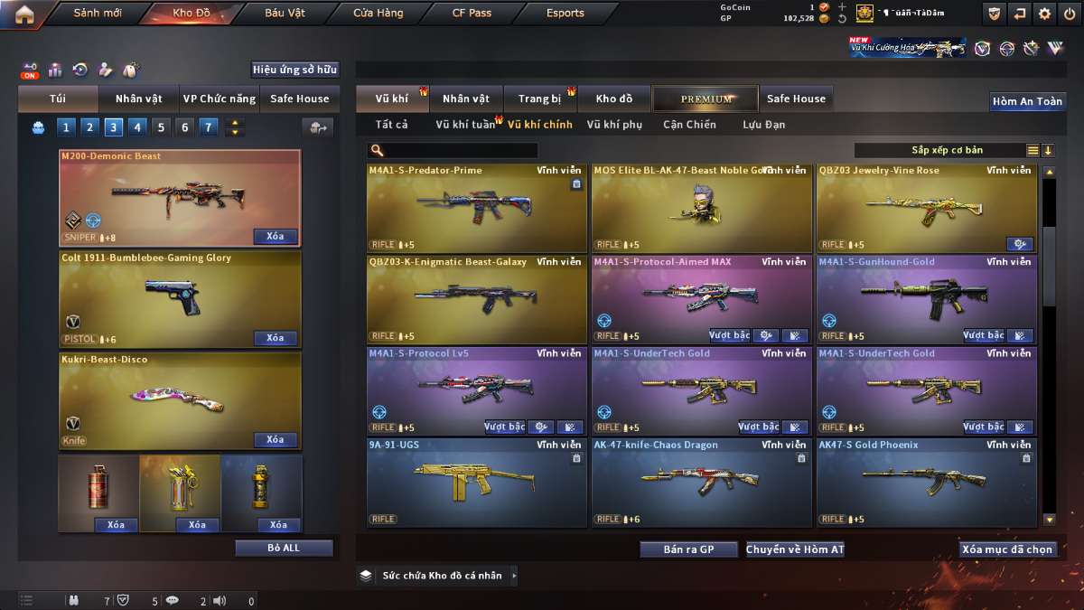 shop acc cf uy tin gia re